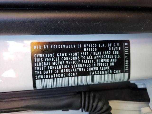 2019 VOLKSWAGEN BEETLE SE 3VWJD7AT9KM710067