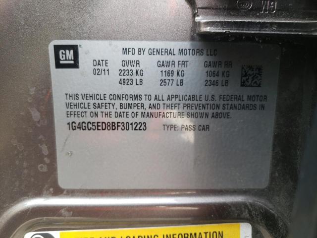2011 BUICK LACROSSE C 1G4GC5ED8BF301223