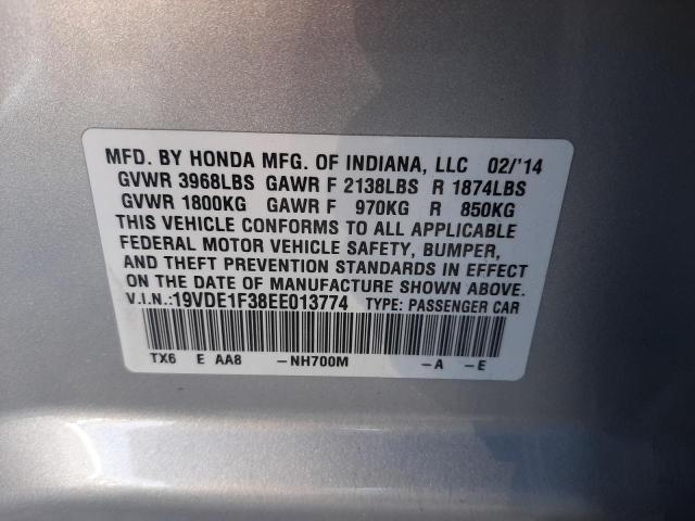 2014 ACURA ILX 20 19VDE1F38EE013774