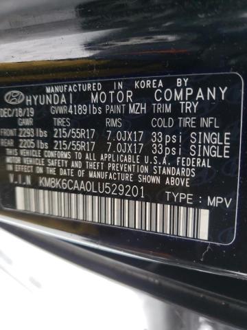 2020 HYUNDAI KONA SEL P KM8K6CAA0LU529201