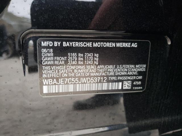 2018 BMW 540 I WBAJE7C55JWD53712