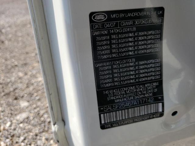 SALSF25467A117142 Land Rover Range Rove 2007. Фото: 9
