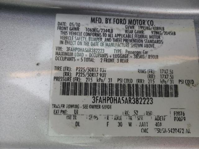 2010 FORD 110S 3FAHP0HA5AR382223