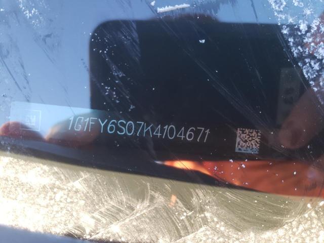 2019 CHEVROLET BOLT EV LT 1G1FY6S07K4104671
