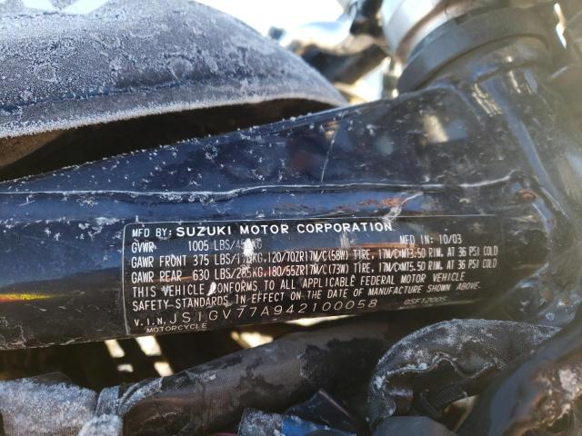 2004 SUZUKI GSF1200 BA JS1GV77A942100058