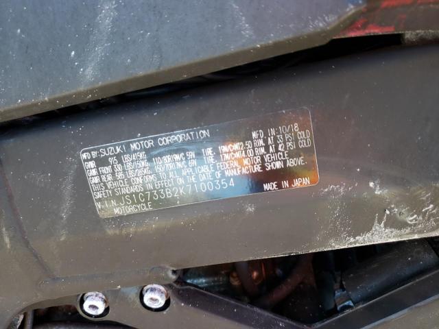 2019 SUZUKI DL650 A JS1C733B2K7100354