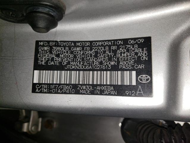 JTDKN3DU6A1027613 Toyota Prius 2010. Фото: 9