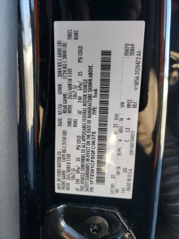 2016 FORD F150 SUPER - 1FTEW1CF5GFC96375
