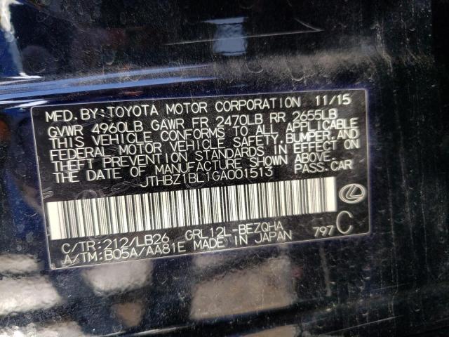 2016 LEXUS GS 350 BAS JTHBZ1BL1GA001513
