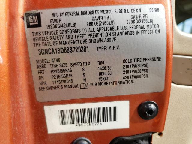 2018 CHEVROLET HHR 3GNCA13D68S720381