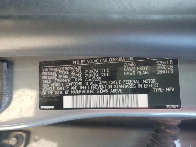 2011 VOLVO XC60 3.2 YV4952DZ1B2197438