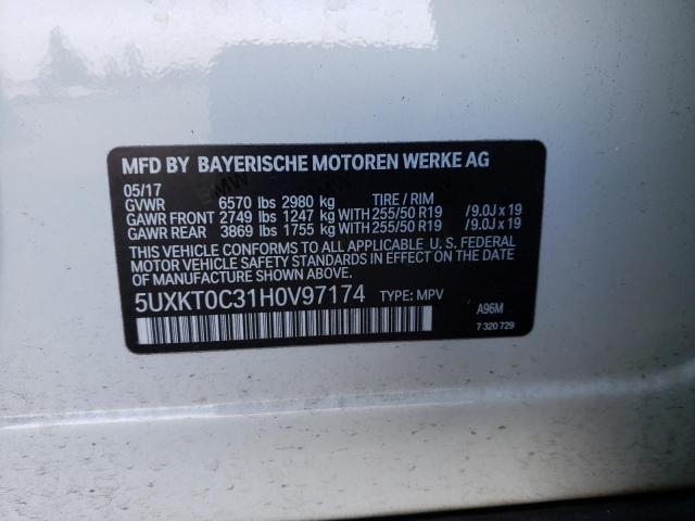 2017 BMW X5 XDR40E 5UXKT0C31H0V97174