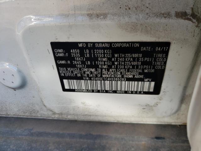 2017 SUBARU OUTBACK TO 4S4BSETC4H3385283