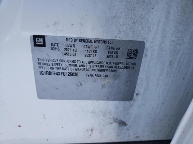 VIN 1G1RB6E4XFU126036 2015 Chevrolet Volt no.10