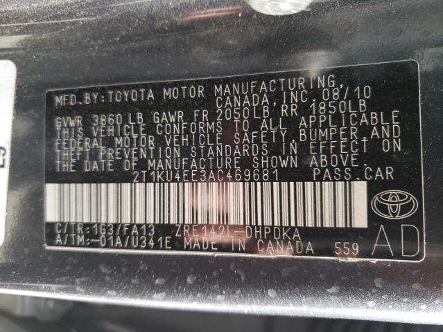 2010 TOYOTA COROLLA MA 2T1KU4EE3AC469681