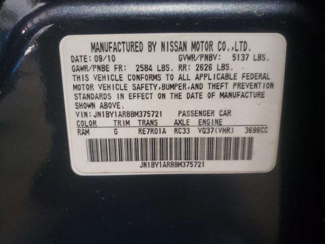 2011 INFINITI M37 X JN1BY1AR8BM375721