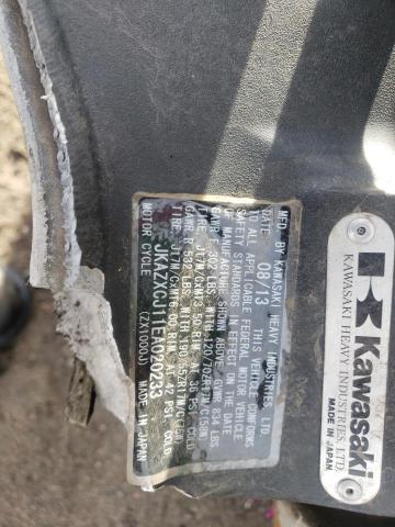 2014 KAWASAKI ZX1000 J JKAZXCJ11EA020233