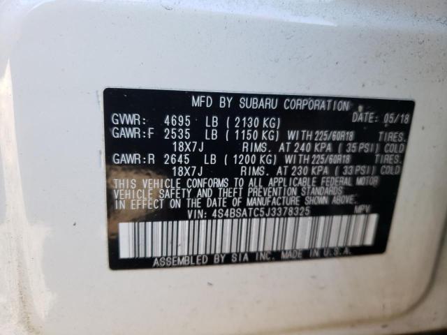 2018 SUBARU OUTBACK TO 4S4BSATC5J3378325