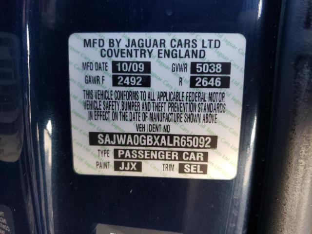 2010 JAGUAR XF PREMIUM SAJWA0GBXALR65092