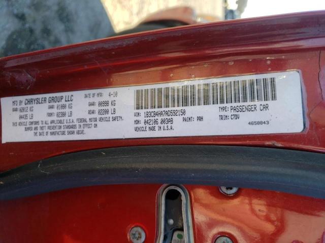2010 DODGE CALIBER SX 1B3CB4HA7AD592150