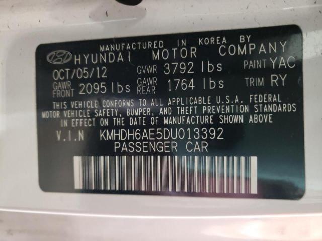 2013 HYUNDAI ELANTRA CO KMHDH6AE5DU013392