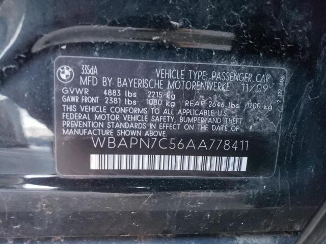 2010 BMW 335 D WBAPN7C56AA778411