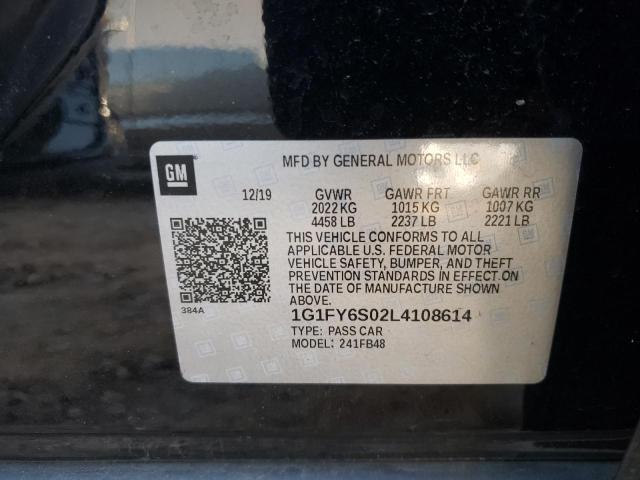 2020 CHEVROLET BOLT EV LT 1G1FY6S02L4108614
