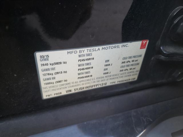2015 TESLA MODEL S 85 5YJSA1H25FFP71310