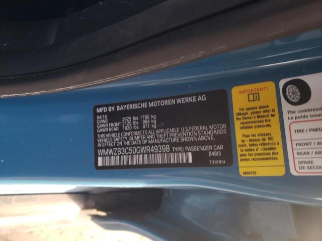 2016 MINI COOPER COU WMWZB3C50GWR49398