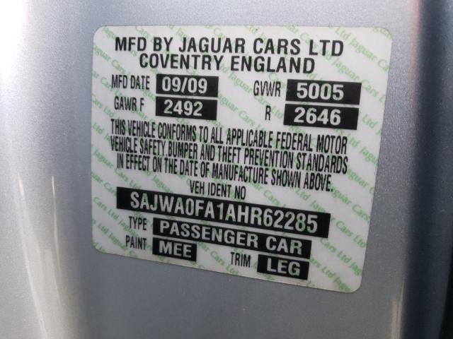 2010 JAGUAR XF LUXURY SAJWA0FA1AHR62285