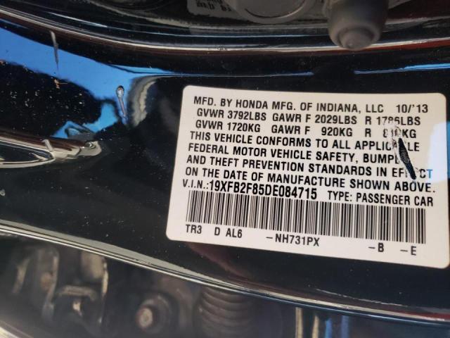 2013 HONDA CIVIC EX 19XFB2F85DE084715