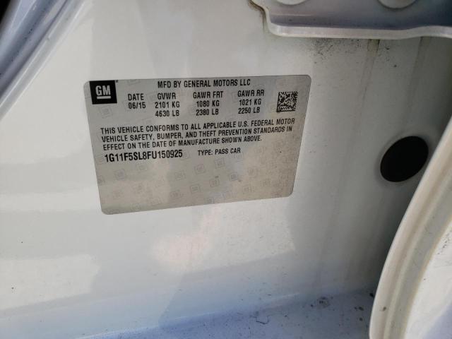1G11F5SL8FU150925 Chevrolet Malibu Ltz 2015. Фото: 9