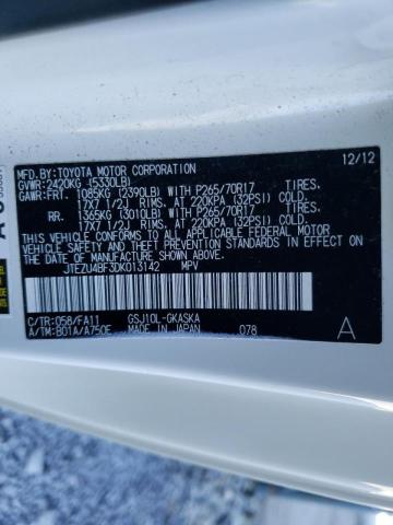 2013 TOYOTA FJ CRUISER JTEZU4BF3DK013142