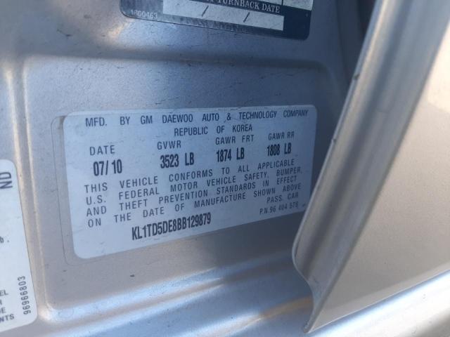 2011 CHEVROLET AVEO LS KL1TD5DE8BB129879