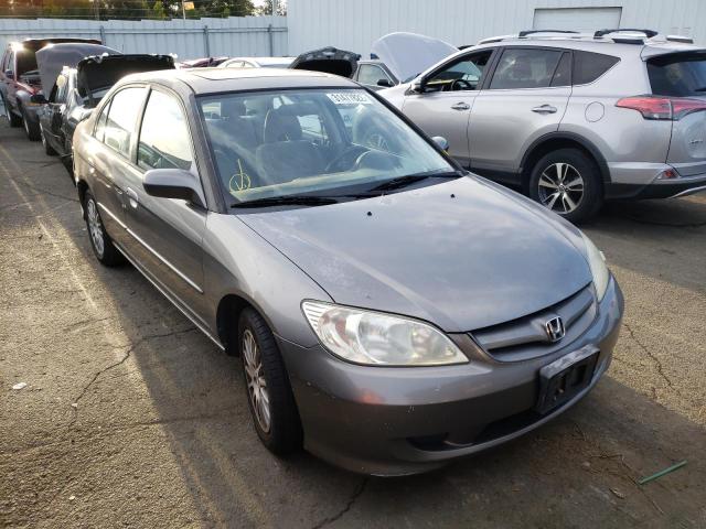 Salvage cars for sale from Copart Vallejo, CA: 2005 Honda Civic EX