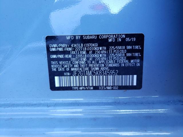 JF2GTAMC5K8345952 Subaru Crosstrek Limited