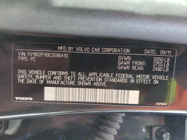 2012 VOLVO S60 T6 YV1902FH9C2096410