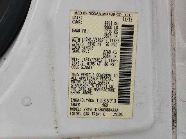 2013 NISSAN NV 2500 1N6AF0LY4DN113573