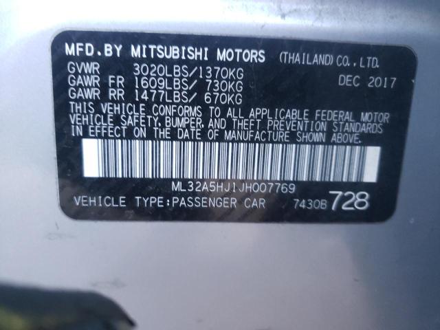 2018 MITSUBISHI MIRAGE GT ML32A5HJ1JH007769