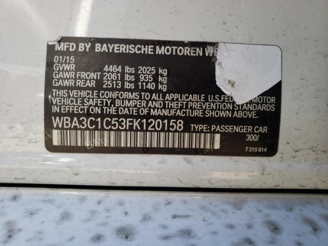 2015 BMW 328 I SULE WBA3C1C53FK120158