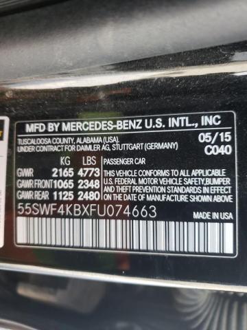 2015 MERCEDES-BENZ C 300 4MAT 55SWF4KBXFU074663