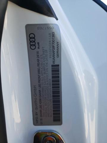 2015 AUDI R8 5.2 QUA WUAANAFG8F7001383