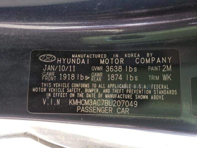 2011 HYUNDAI ACCENT GL KMHCM3AC7BU207049