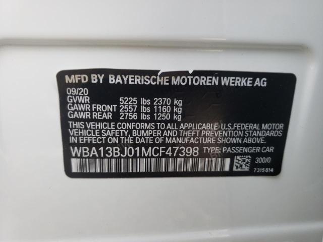 2021 BMW 530 XI WBA13BJ01MCF47398