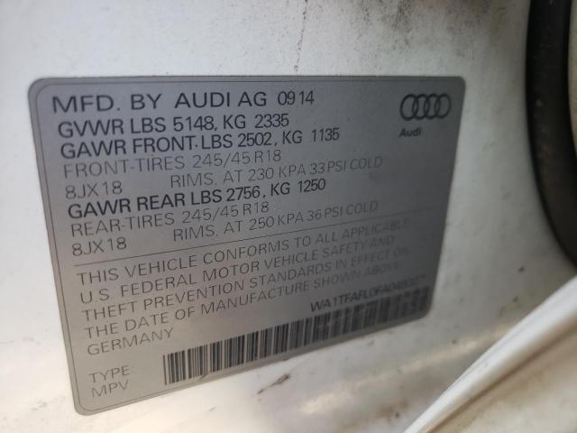 2015 AUDI A4 ALLROAD WA1TFAFL0FA049327