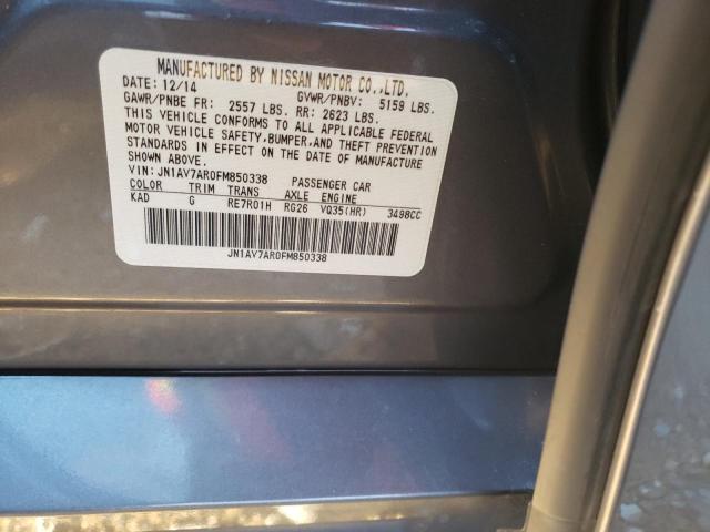 2015 INFINITI Q50 HYBRID JN1AV7AR0FM850338