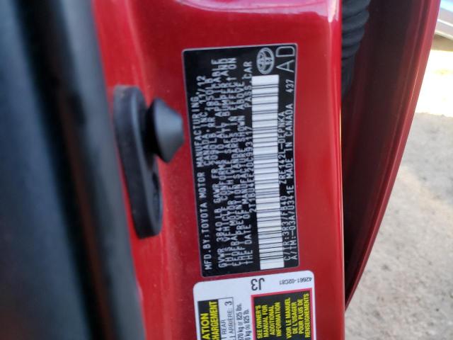 2013 TOYOTA COROLLA BA 2T1BU4EE2DC993117