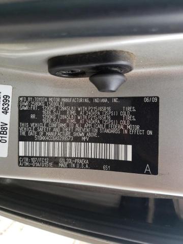 2010 TOYOTA SIENNA CE 5TDKK4CC6AS299573