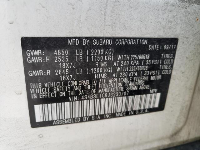 2018 SUBARU OUTBACK TO 4S4BSETC8J3233707