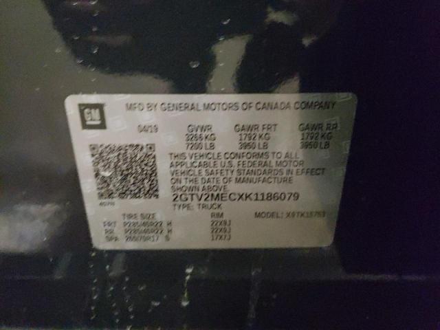 2019 GMC SIERRA LIM 2GTV2MECXK1186079